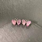 Natural Fluorite 925 Sterling Silver Stud Earrings