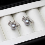 925 Silver Clip-On Freshwater Pearl Earrings for Women