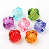 50Pcs Multicolor Acrylic Smiling Irregular Beads For DIY Bracelet