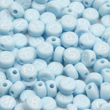 100pcs 4x7mm Candy Colored Alphabet Beads for DIY Jewelry Making