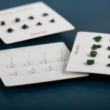 4pcs Ceramic Stud Earrings Anti Allergic Needle Plated Porcelain Gift Set