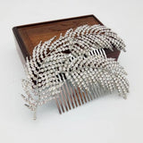 Rose Zinc Alloy Hair Combs Wedding Hair Jewelry Accessories Feather Type