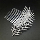 Rose Zinc Alloy Hair Combs Wedding Hair Jewelry Accessories Feather Type