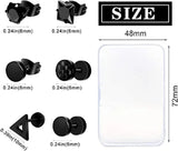 12 Pairs Stainless Steel Earrings Set Street Pop Hip Hop Jewelry Piercings