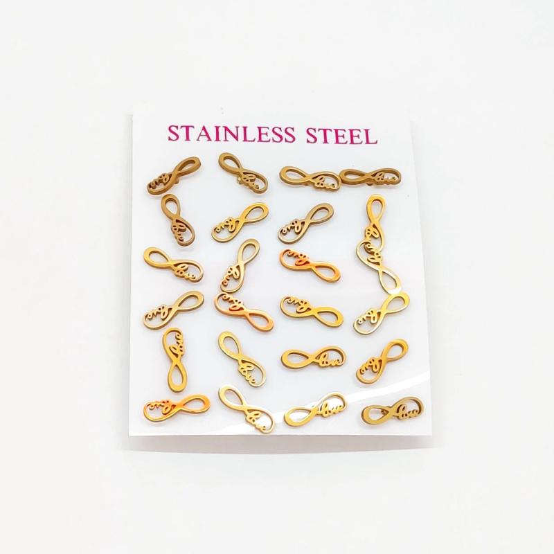 12 Pairs Titanium Mini Stud Earrings Set for Women Kids