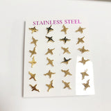 12 Pairs Titanium Mini Stud Earrings Set for Women Kids