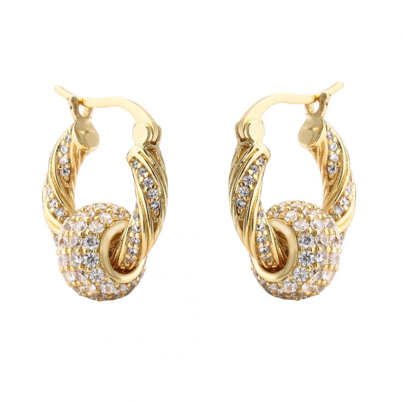 HECHENG Zircon Rhinestone Tassel Earrings for Women Hip hop Party Jewelry