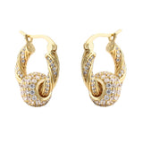 HECHENG Zircon Rhinestone Tassel Earrings for Women Hip hop Party Jewelry