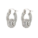 HECHENG Zircon Rhinestone Tassel Earrings for Women Hip hop Party Jewelry