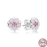 925 Silver Daisy Earrings, Wedding Gift, Charm Jewelry