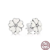 925 Silver Daisy Earrings, Wedding Gift, Charm Jewelry