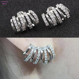 Silver Claws Stud Earrings for Women