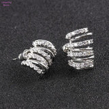 Silver Claws Stud Earrings for Women