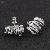 Silver Claws Stud Earrings for Women
