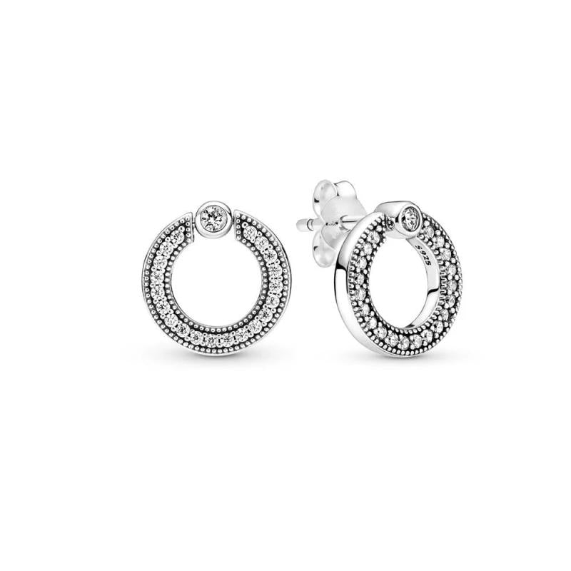 925 Silver Stud Earrings Pansy Heart Asym. Stars Feather Hoop Earring