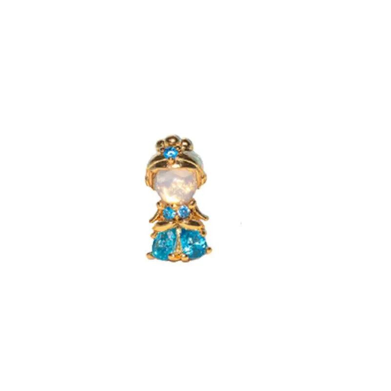925 Silver Sweet Zircon Stud Earrings For Women Girls