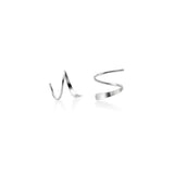 925 Sterling Silver Wave Shape Stud Earring for Women