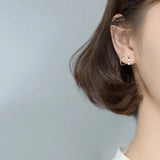 925 Sterling Silver Wave Shape Stud Earring for Women