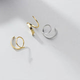 925 Sterling Silver Wave Shape Stud Earring for Women