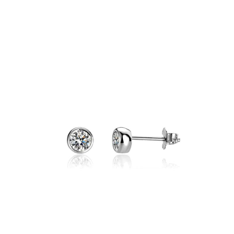 3mm Moissanite Diamond Silver 925 Stud Earrings