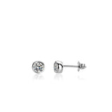 3mm Moissanite Diamond Silver 925 Stud Earrings