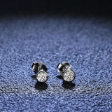 3mm Moissanite Diamond Silver 925 Stud Earrings