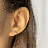 925 Sterling Silver Rabbit Elephant Screw Stud Earrings for Kids DS4069