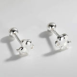 925 Sterling Silver Rabbit Elephant Screw Stud Earrings for Kids DS4069