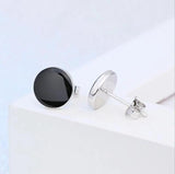 925 Sterling Silver Men Stud Earrings Anti-Allergic