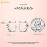 925 Silver Woolen Call Cat Earrings