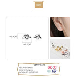 Trustdavis 925 Sterling Silver Knot Screw Stud Earrings For Women
