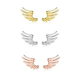 TrustDavis 925 Sterling Silver Angel Wings Stud Earrings