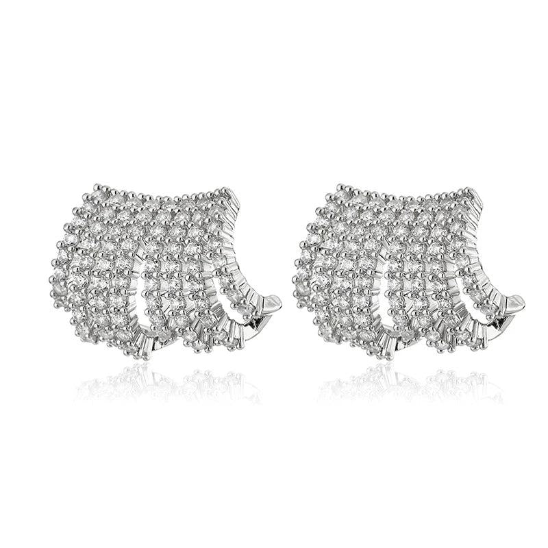 Silver Claws Stud Earrings for Women Daily Wear