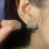 Silver Claws Stud Earrings for Women Daily Wear