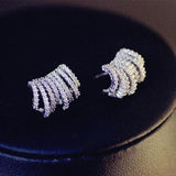 Silver Claws Stud Earrings for Women Daily Wear