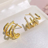 Silver Claws Stud Earrings for Women Daily Wear