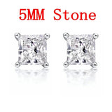 Lab Diamond Stud Earrings 925 Sterling Silver Bridal Party Gift