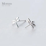 925 Silver Small Dragonfly Stud Earrings for Girls & Kids