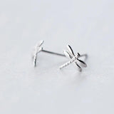 925 Silver Small Dragonfly Stud Earrings for Girls & Kids
