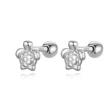 925 Sterling Silver Sea Turtles Stud Earrings For Women