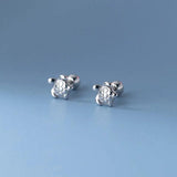 925 Sterling Silver Sea Turtles Stud Earrings For Women
