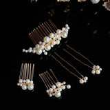 Big Pearl Hairpin Bridal Hair Comb Wedding Hair Jewelry Set