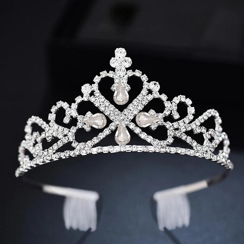 Bridal Princess Tiara Wedding Hair Jewelry Rhinestone Crown Headband