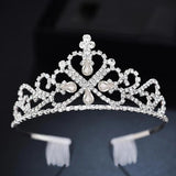 Bridal Princess Tiara Wedding Hair Jewelry Rhinestone Crown Headband