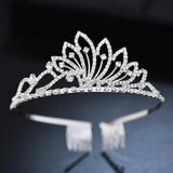 Bridal Princess Tiara Wedding Hair Jewelry Rhinestone Crown Headband