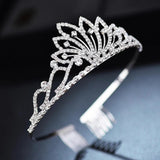 Bridal Princess Tiara Wedding Hair Jewelry Rhinestone Crown Headband