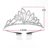 Bridal Princess Tiara Wedding Hair Jewelry Rhinestone Crown Headband