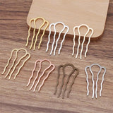 5pcs 46x26/87x49mm 4Teeth Comb Hair Accessories Barrette DIY Jewelry Findings