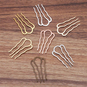 Retro 4 Teeth Comb Hair Accessories Silver Hairpin Hair Wear Vintage Barrette