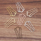 Retro 4 Teeth Comb Hair Accessories Silver Hairpin Hair Wear Vintage Barrette